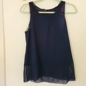 French Connection Navy Tank Top